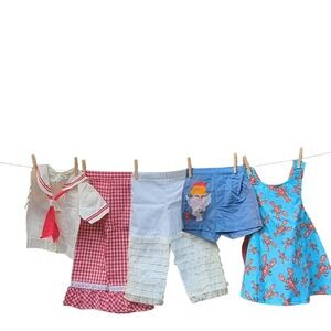 Girls 3T Vintage‎ Clothing Bundle 5 Pieces
